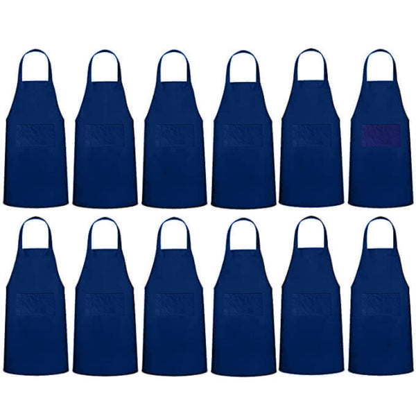 Blue Aprons - Pack of 12 (Personalisation available)