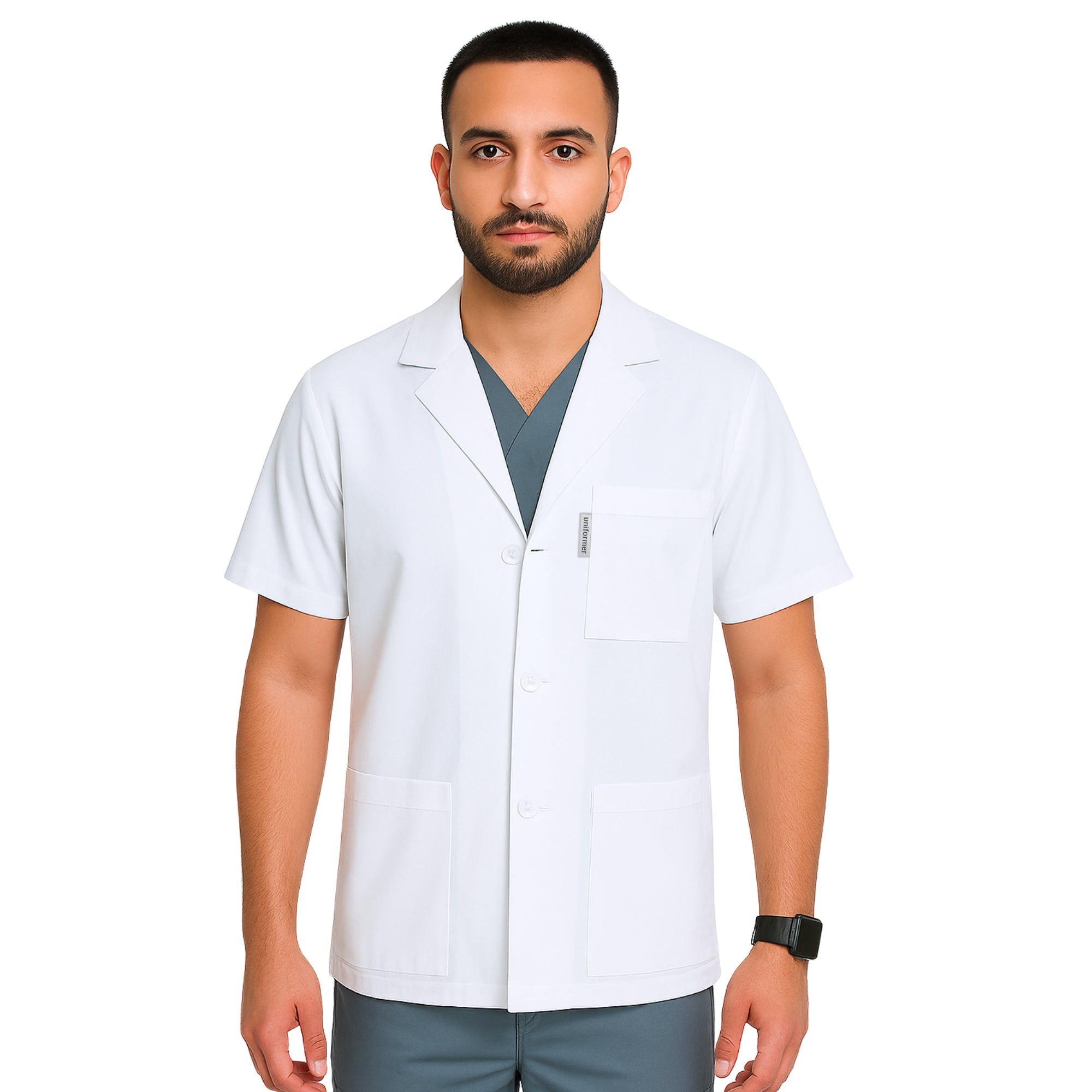 Half Men's Lab Coat Apron – uniformer