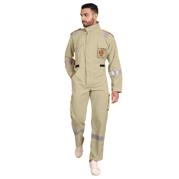 IOCL Uniform Inherent FR Coverall - Khaki - uniformer