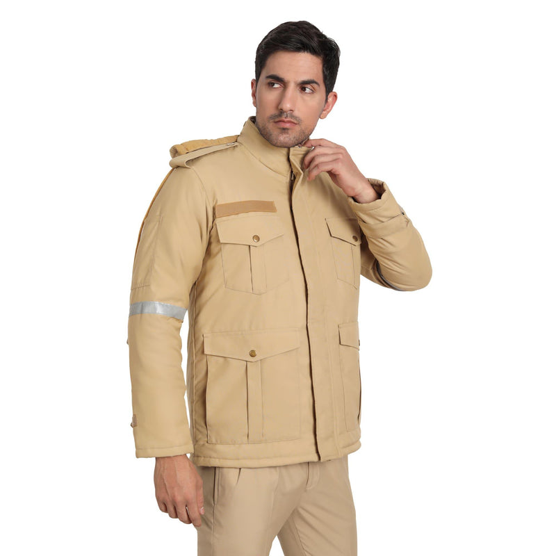 Police Jacket Full Sleeves - Khaki - uniformer