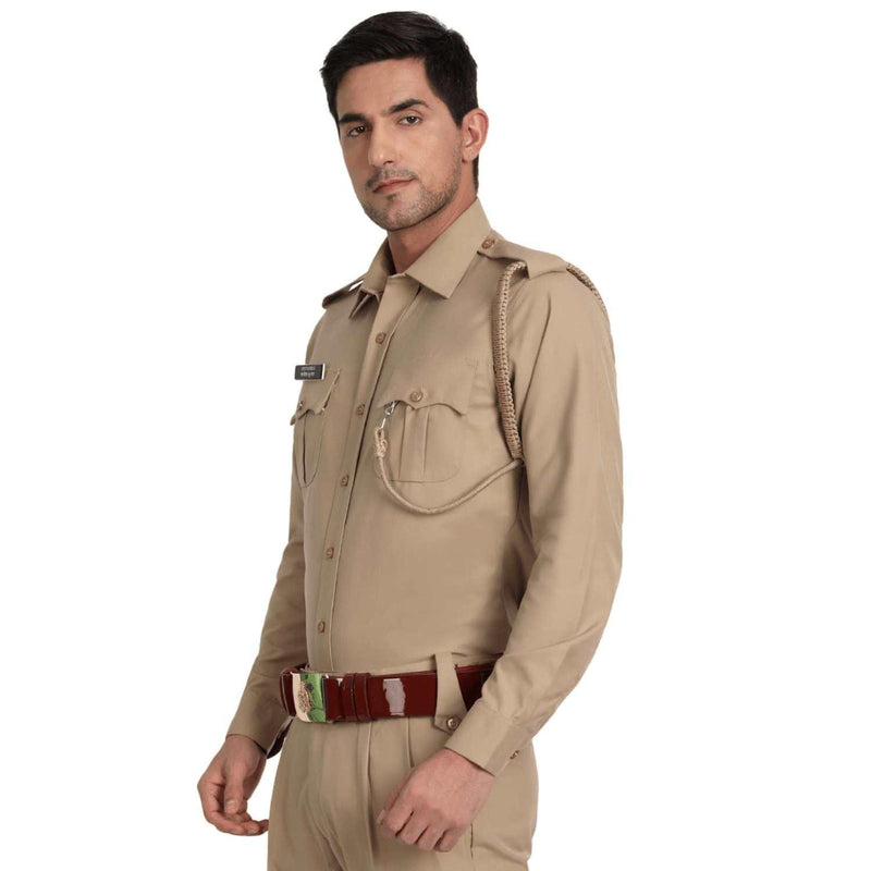 Police Shirt Full Sleeves - Khaki - uniformer