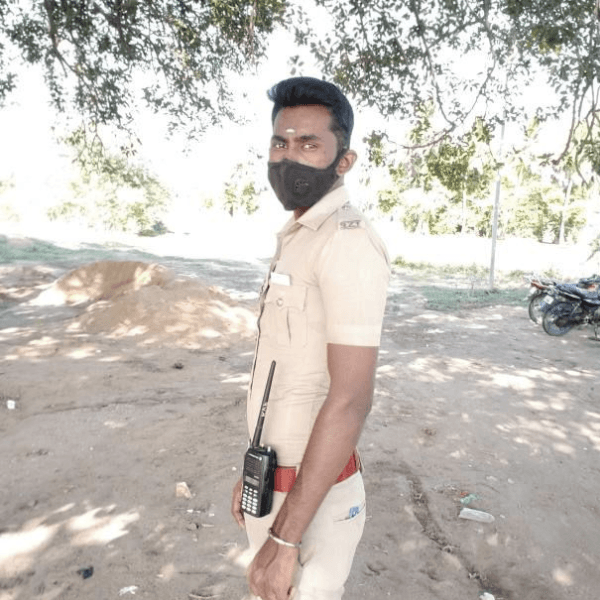Madhan Kumar - Tamil Nadu Police - uniformer