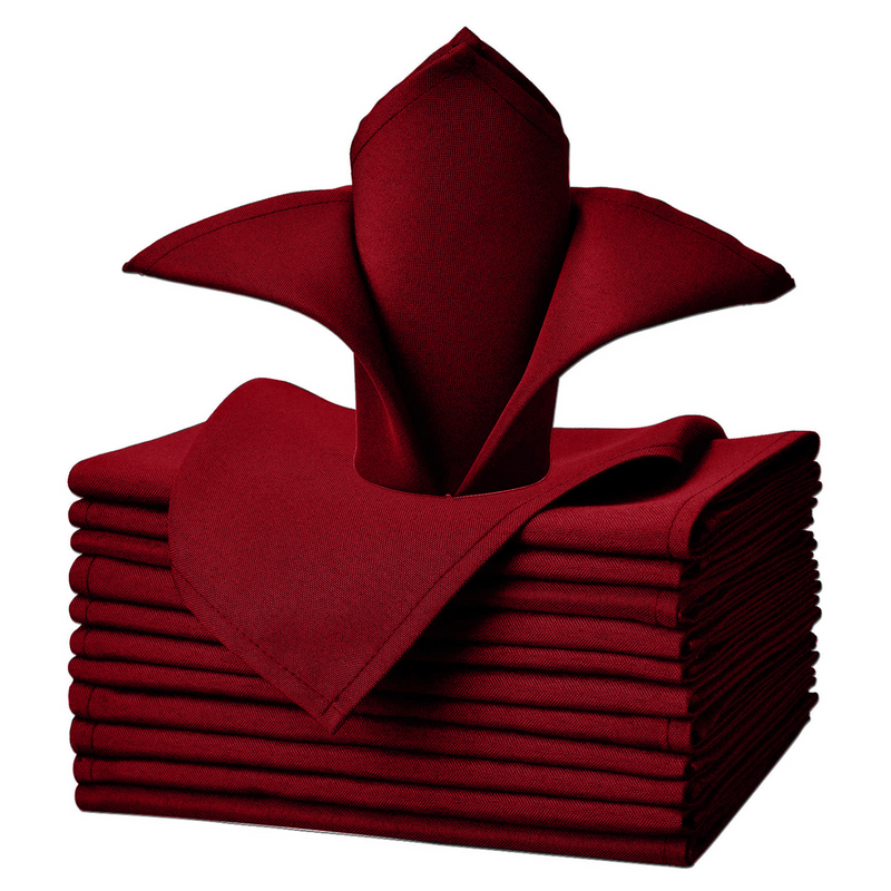 Red Table Napkins - Pack of 12(Personalisation Available)