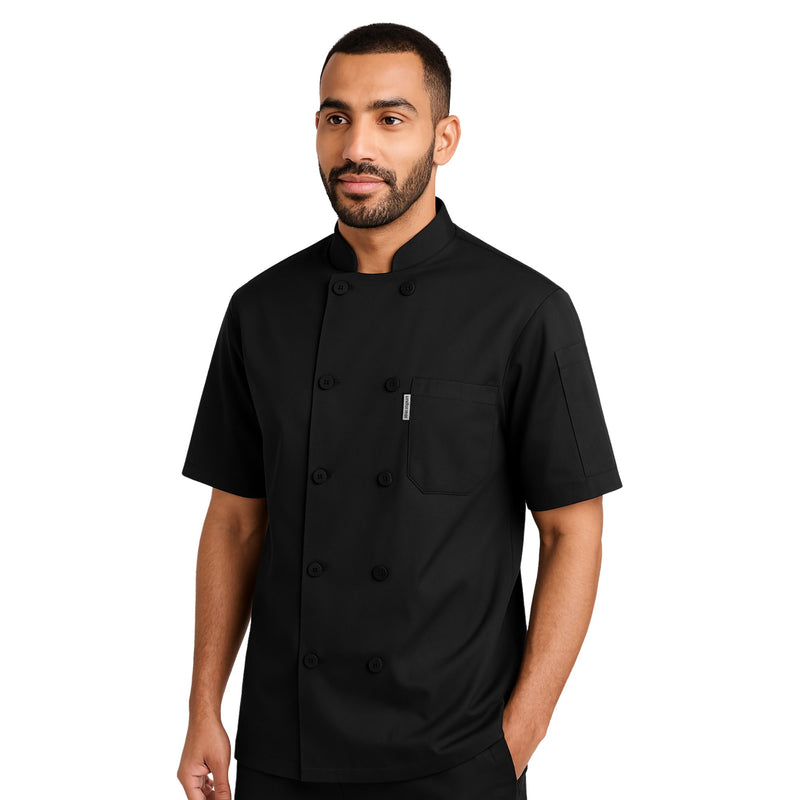 Half Chef Coat Black (Personalisation Available)