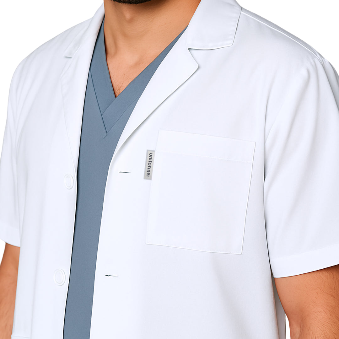 Mens Half Lab Coat Pack of 2