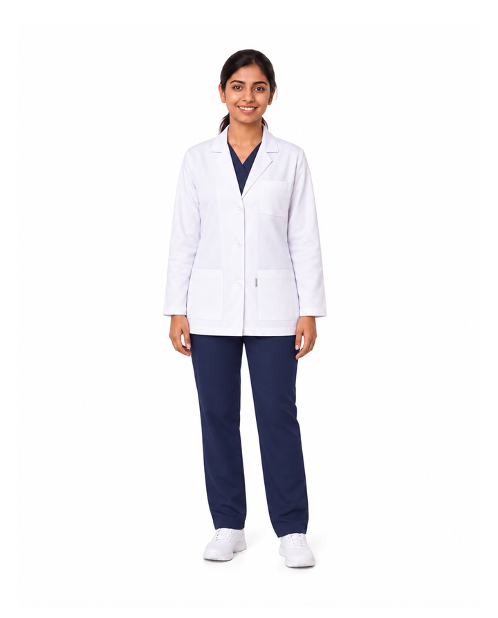 Full Women's Lab Coat Apron