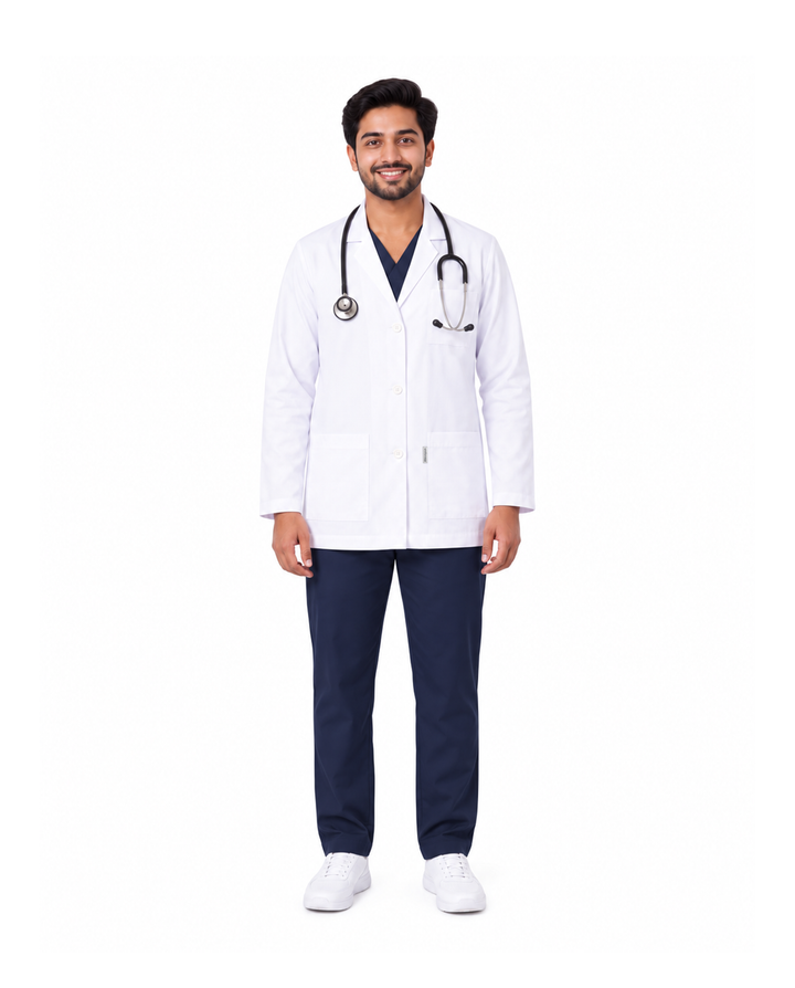 Full Men's Lab Coat Apron