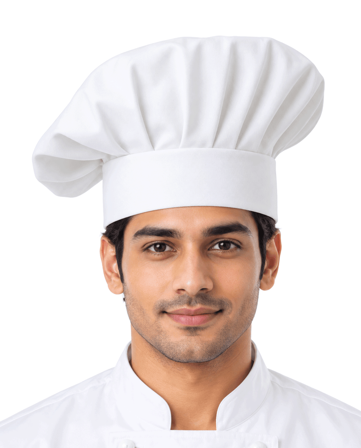 Long Chef Cap #color_white