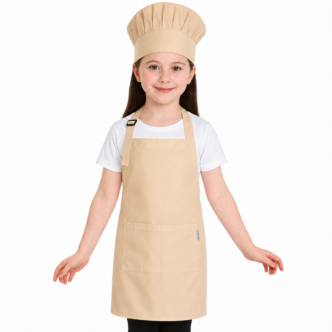 Kids Apron with Chef Cap