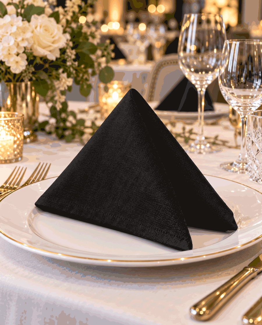 Table Napkin - Pack of 6 #color_black