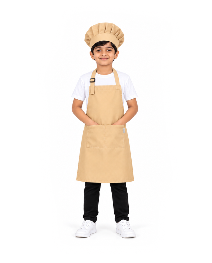 Kids Apron with Chef Cap