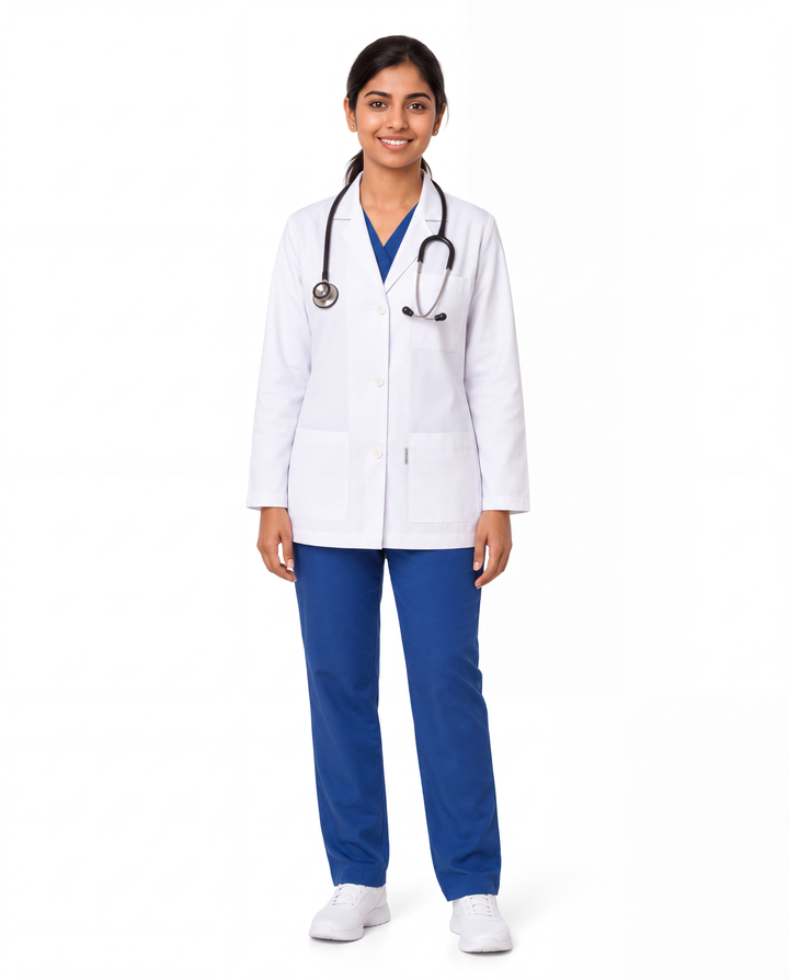 Full Women's Lab Coat Apron