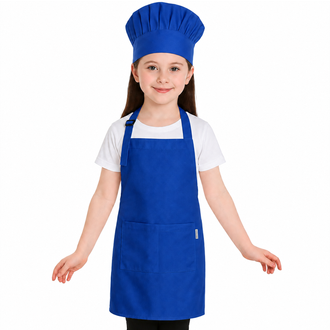 Kids Apron with Chef Cap