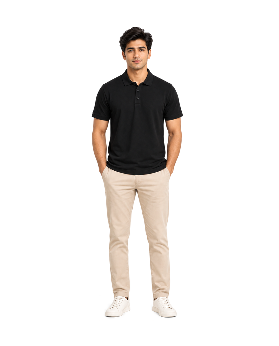 Polo T-shirt #color_black