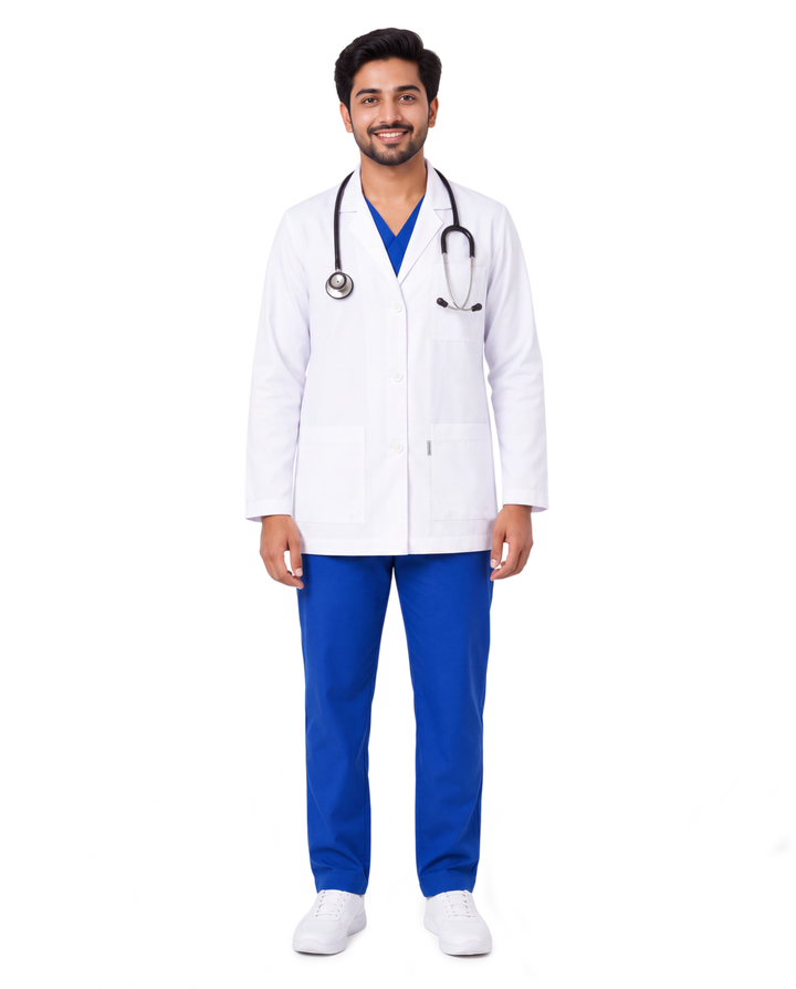 Full Men's Lab Coat Apron