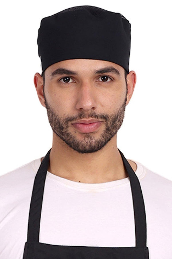 Chef Caps Black – Pack Of 12