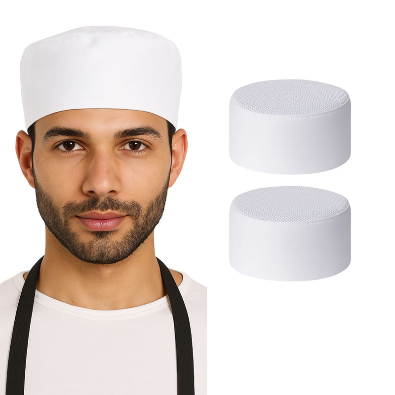 Chef Caps White – Pack Of 2