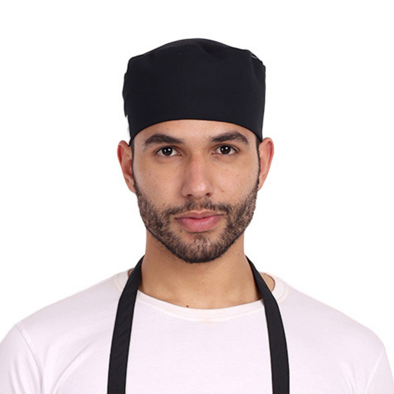 Chef Caps Black – Pack Of 2