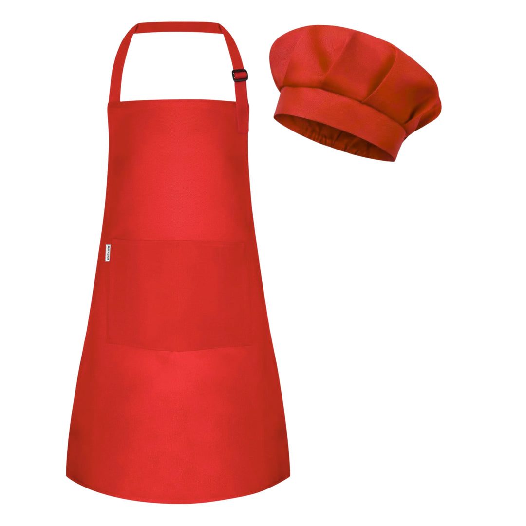 Kids Apron with Chef Cap Pack of 12
