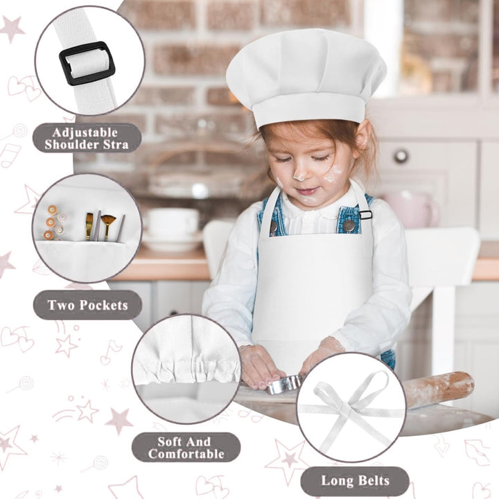 Kids Apron with Chef Cap Pack of 12
