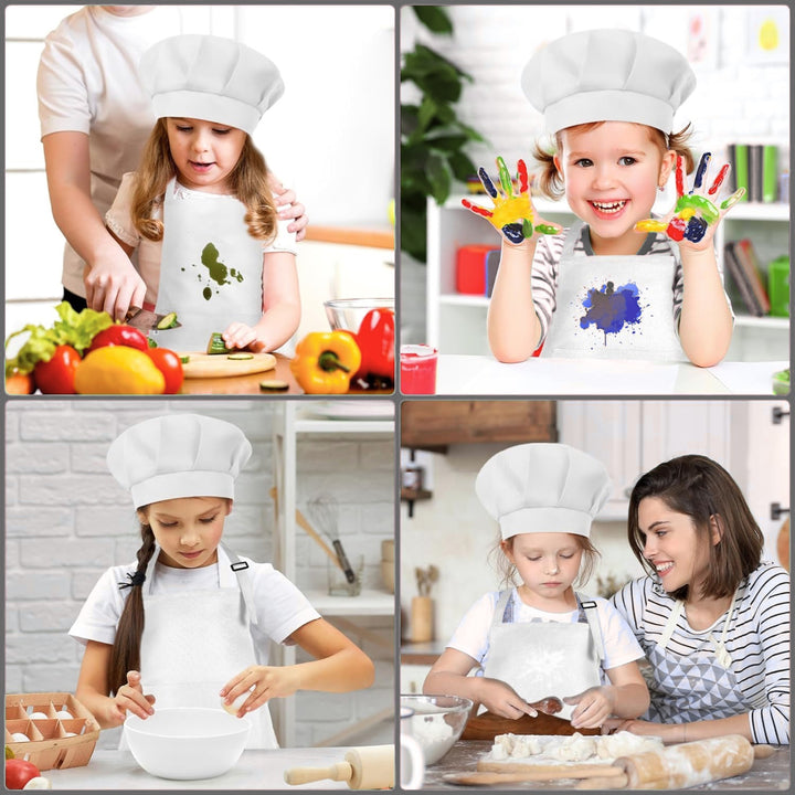 Kids Apron with Chef Cap Pack of 12