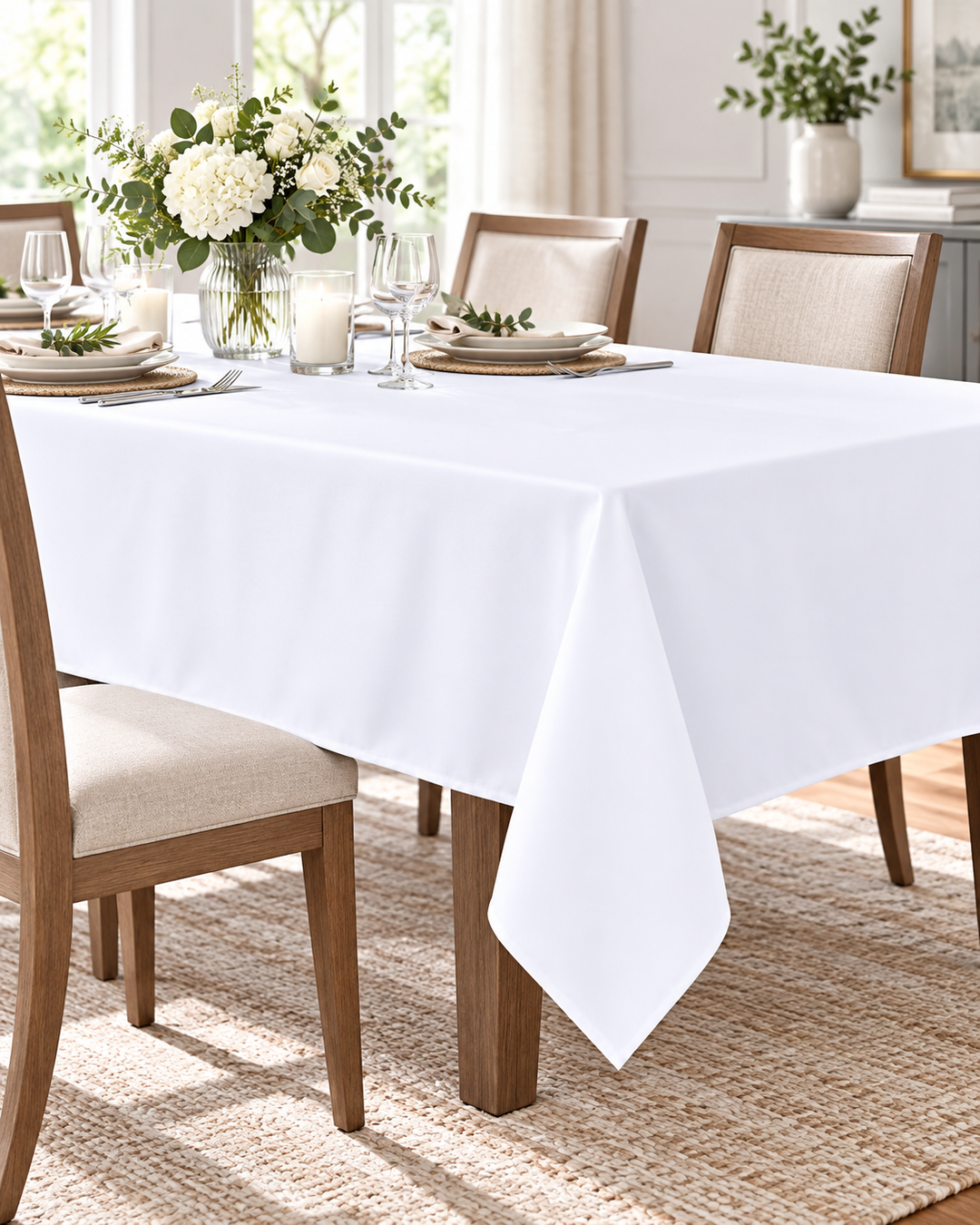 White Table Cloth