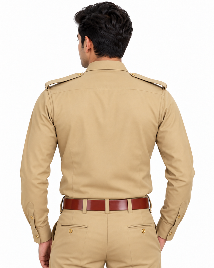Police Khaki Full Shirt