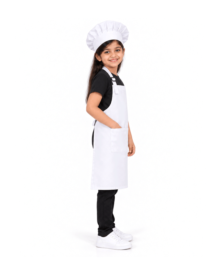 Kids Apron with Chef Cap