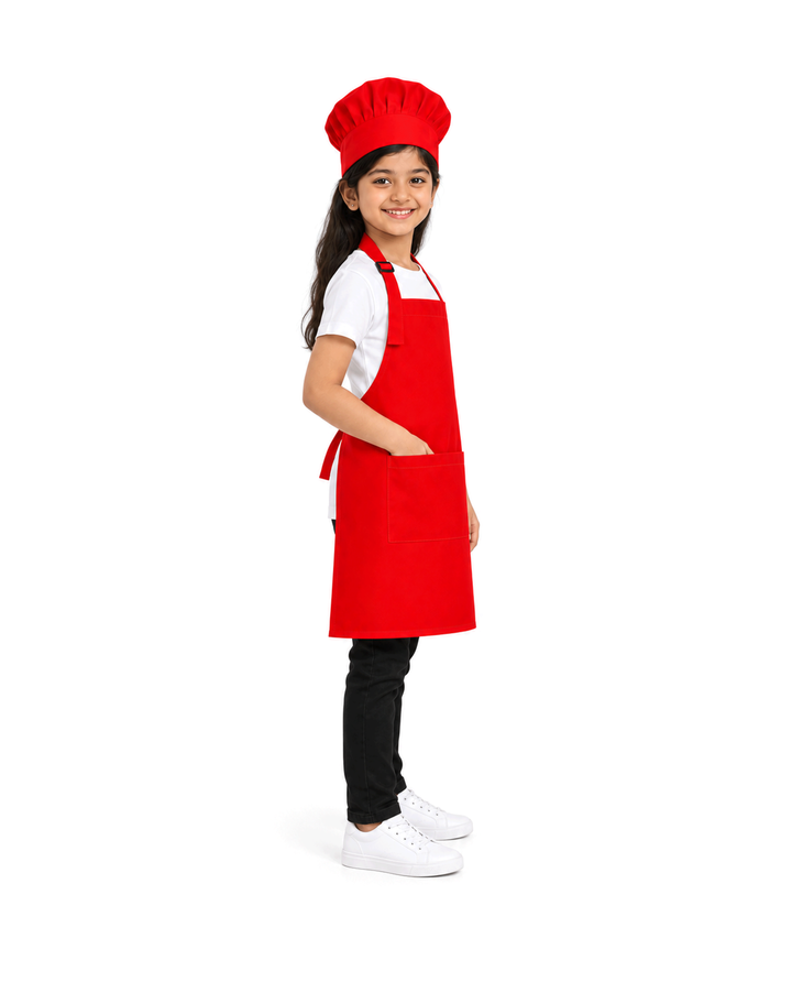 Kids Apron with Chef Cap
