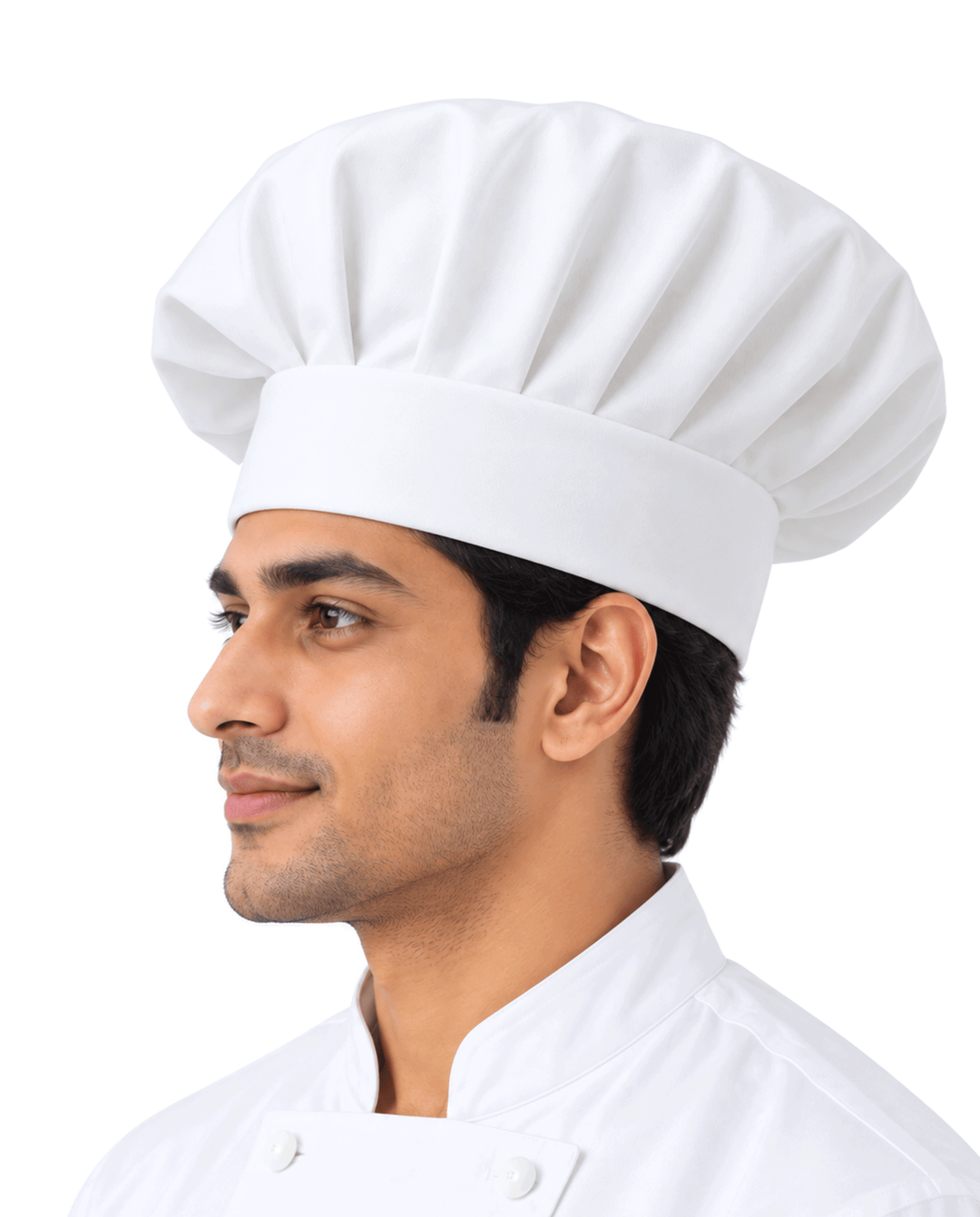 Long Chef Cap #color_white