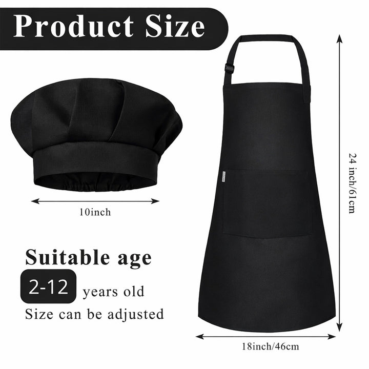 Kids Apron with Chef Cap Pack of 12