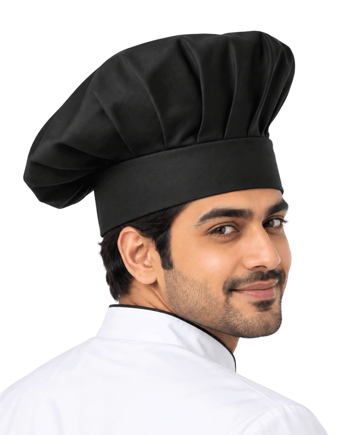 Long Chef Cap #color_black