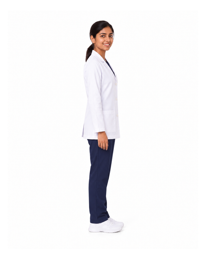 Full Women's Lab Coat Apron
