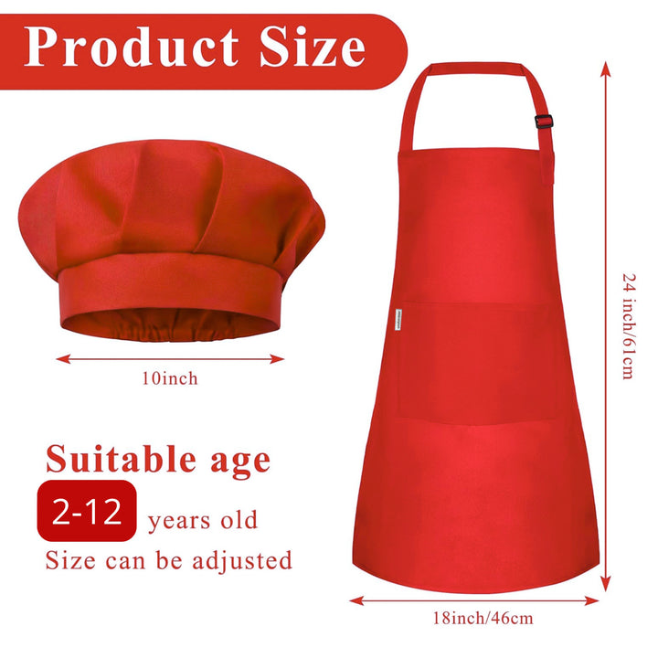 Kids Apron with Chef Cap Pack of 12