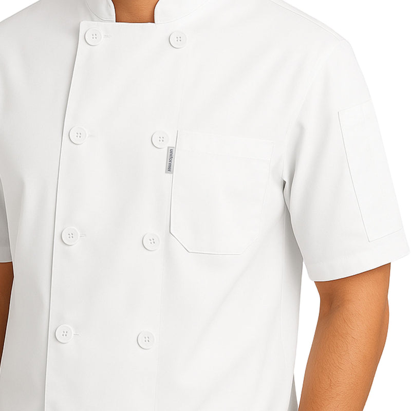 Half Chef Coat White (Personalisation Available)