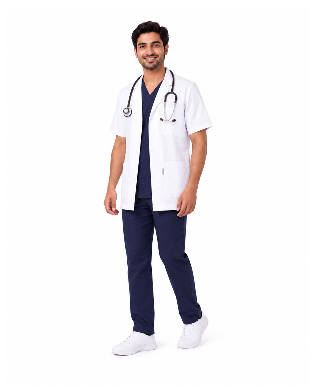 Half Men's Lab Coat Apron