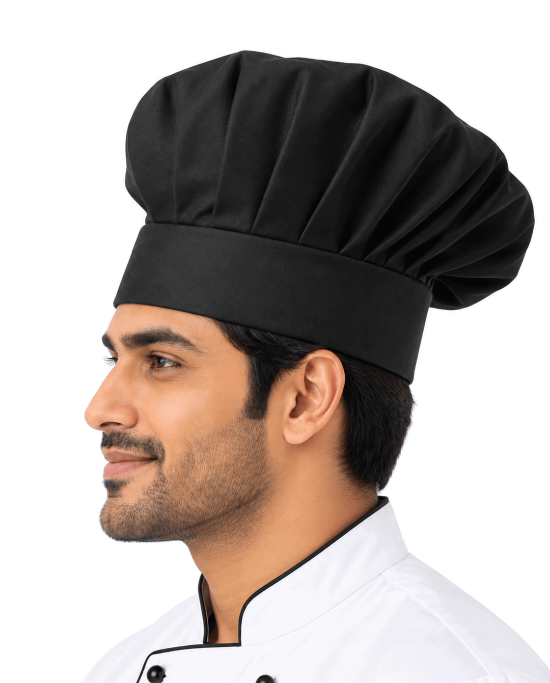 Long Chef Cap #color_black