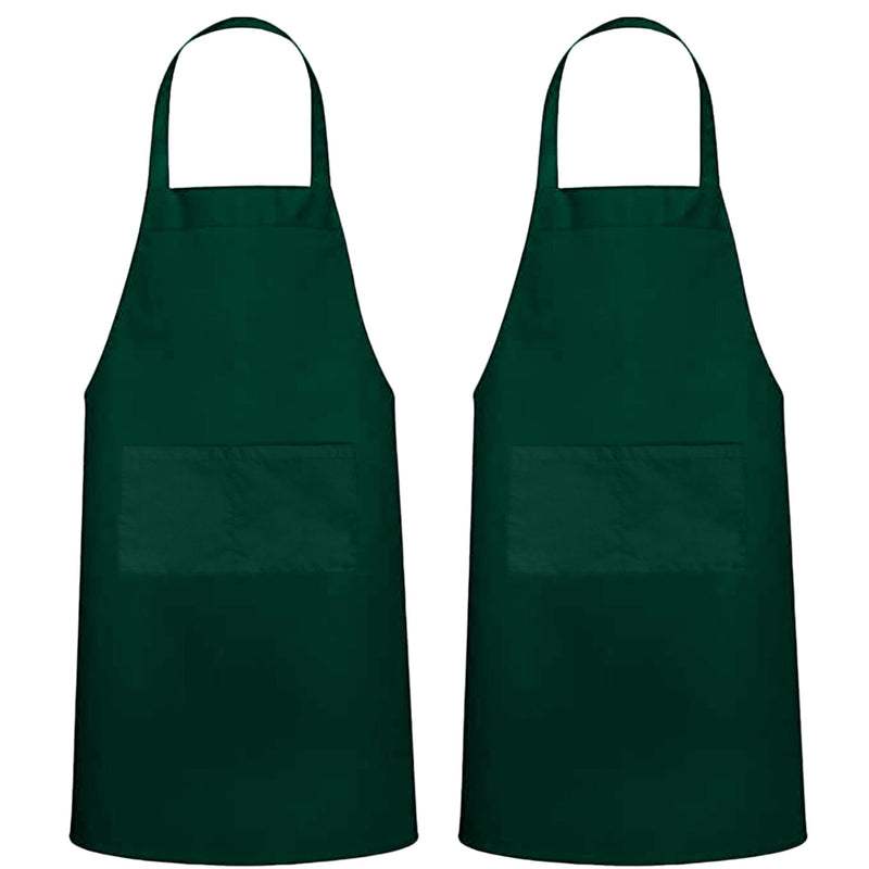 Green Aprons - Pack of 2 (Personalisation Available)