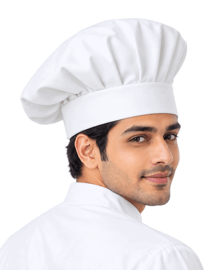 Long Chef Cap #color_white