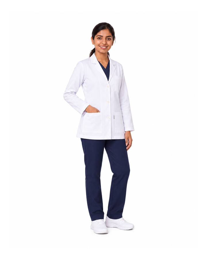 Full Women's Lab Coat Apron