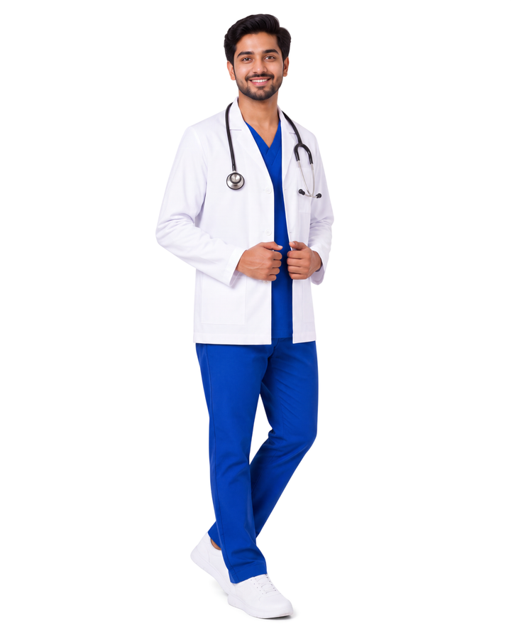 Full Men's Lab Coat Apron