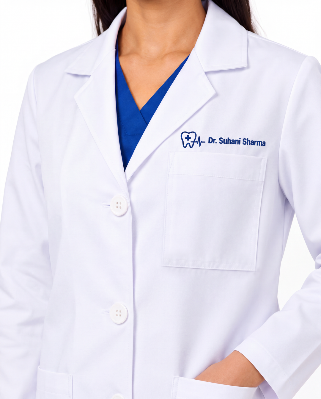 Full Women's Lab Coat Apron