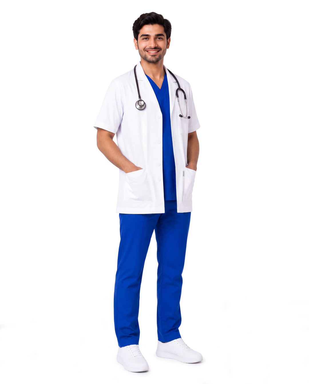 Half Men's Lab Coat Apron