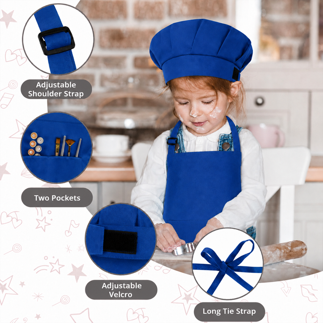 Kids Apron with Chef Cap