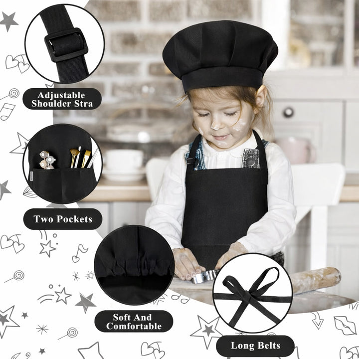 Kids Apron with Chef Cap Pack of 12