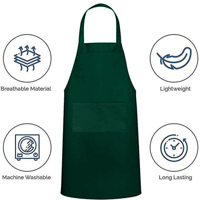 Green Aprons - Pack of 6 (Personalisation available)
