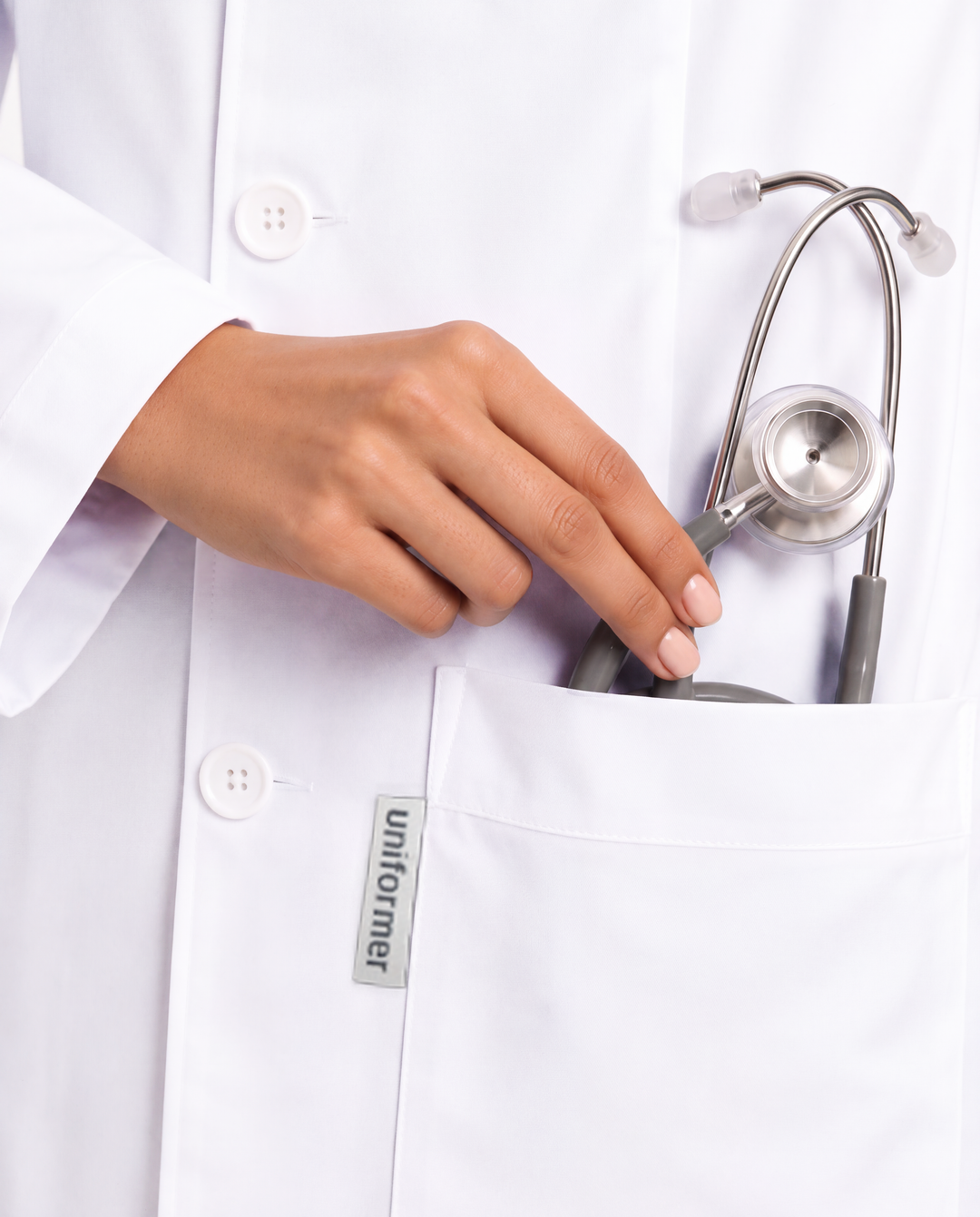Full Women's Lab Coat Apron