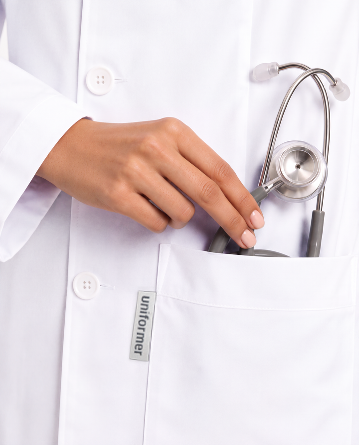 Full Women's Lab Coat Apron