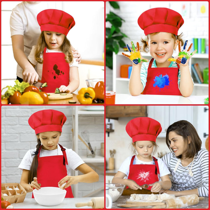 Kids Apron with Chef Cap Pack of 12