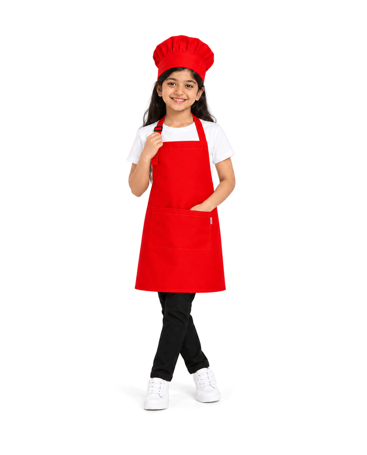 Kids Apron with Chef Cap